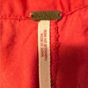 Free People Vibrant Red Fabric